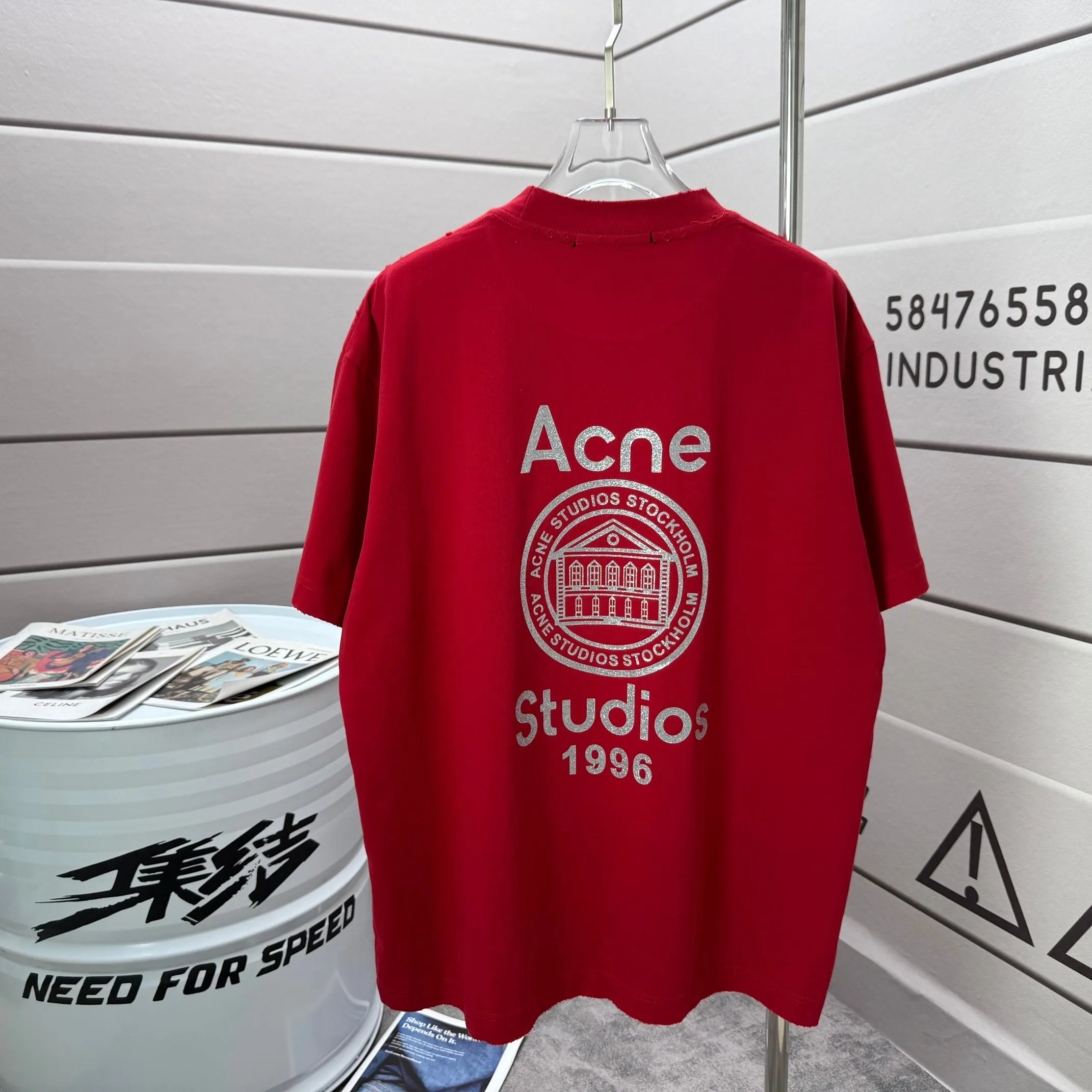 # 95 Acne studios * 2026 New Arrival tee Same Style : Size :S M L XL XXL Size： S （90-130 ） M （120-150 ） L （140-165 ） XL （160-180 ） XXL （180 ）